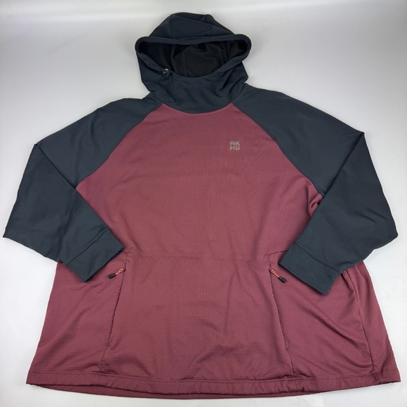 Alaskan Hardgear Womens Size 2X Crosslayer Thermal Fleece Hoodie Red 80279 - Picture 1 of 7